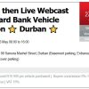 STANDARD BANK VEHICLE AUCTION (TIMED THEN LIVE WEBCAST) – DURBAN | 27 MAY 2025 | https://tinyurl.com/msjkfjtb Secure Pre-Approved Bank Finance, contact Dineshni Naidoo +27833812303 | www.auctionfinance.co.za Auth. FSP34936